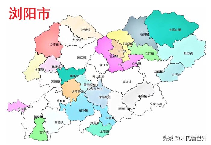 湖南省长沙市9县(市、区)概况-1