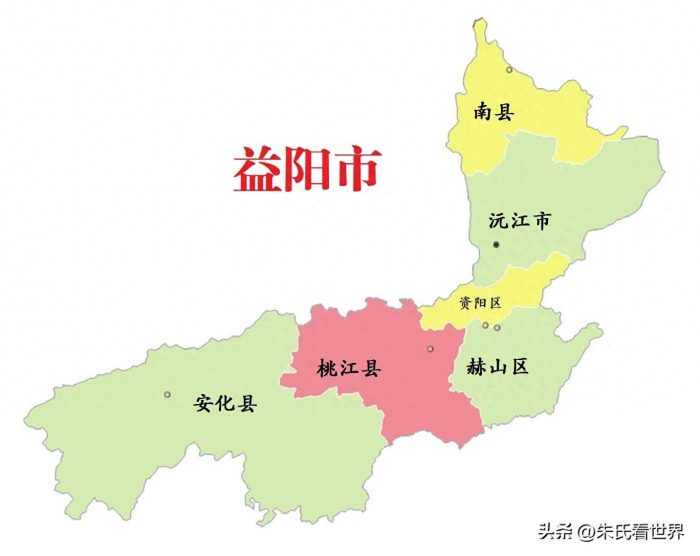 湖南省益阳市6县(市、区)概况-1