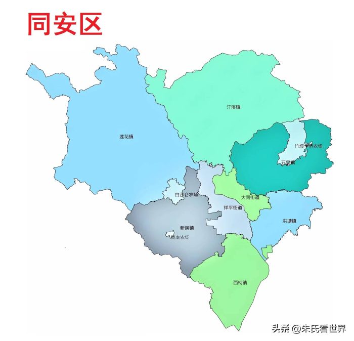 福建省厦门市6区概况-1