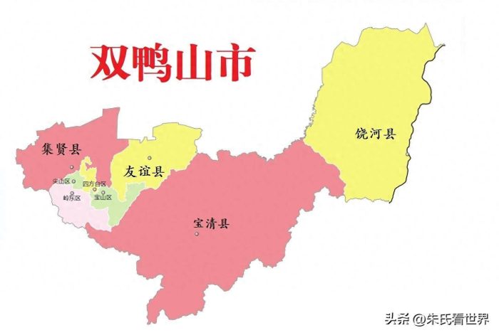 黑龙江省双鸭山市8县(区)概况-1