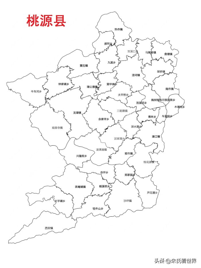 湖南省常德市9县(市、区)概况-1
