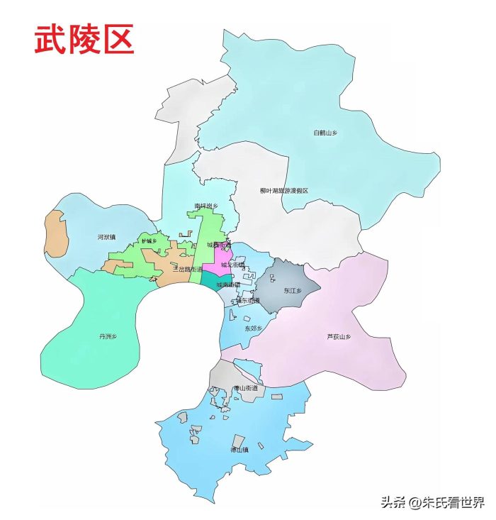 湖南省常德市9县(市、区)概况-1