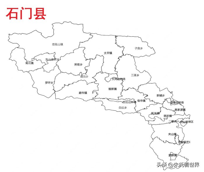 湖南省常德市9县(市、区)概况-1