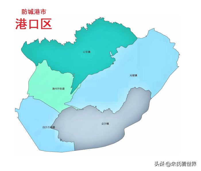 广西防城港市4县(市、区)概况-1