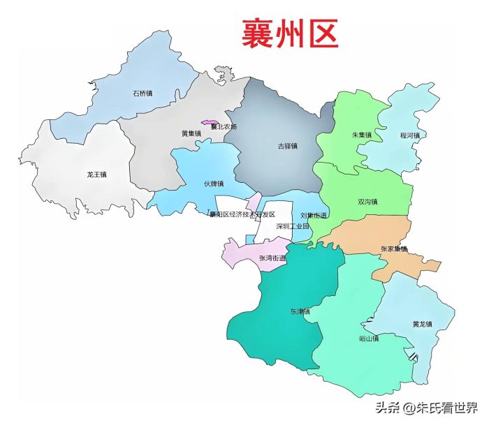 湖北省襄阳市9县(市、区)概况-1