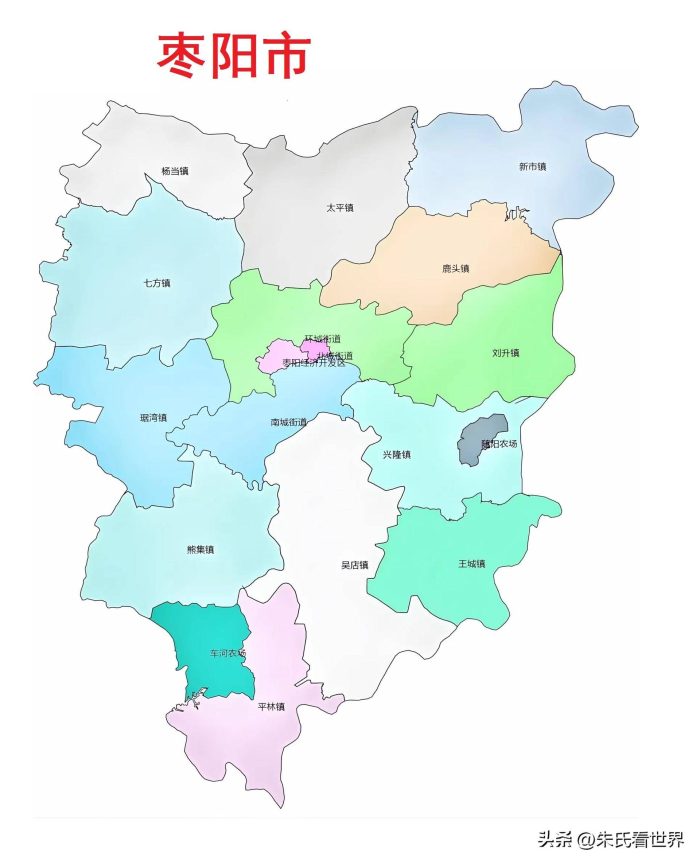 湖北省襄阳市9县(市、区)概况-1