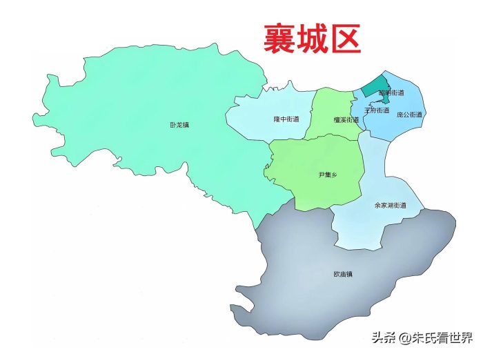 湖北省襄阳市9县(市、区)概况-1