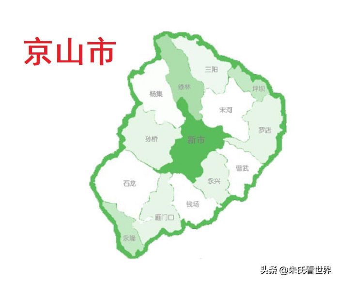 湖北省荆门市5县(市、区)概况-1