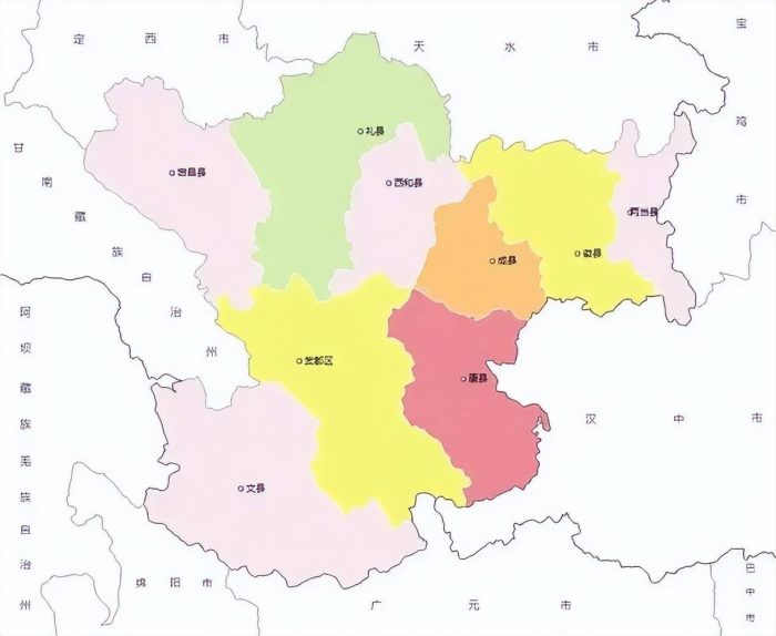 陇南市（甘K）行政规划细则-1