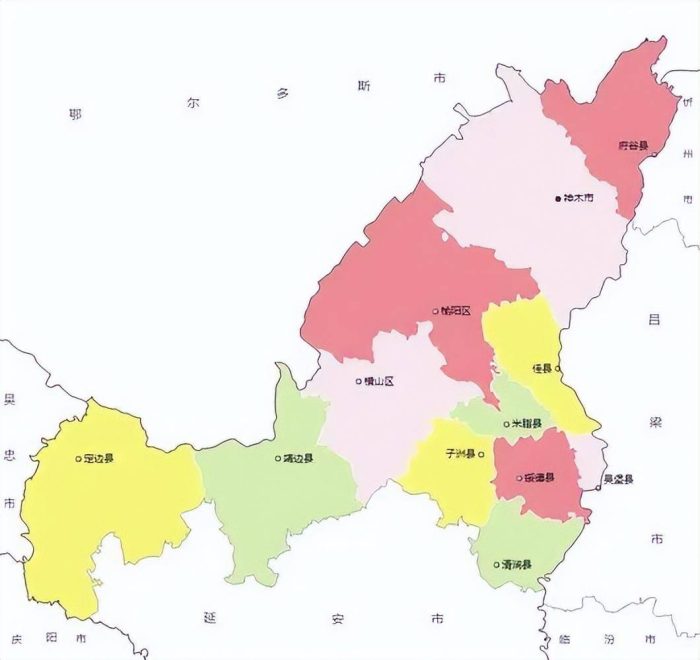 榆林市（陕K）行政规划细则-1