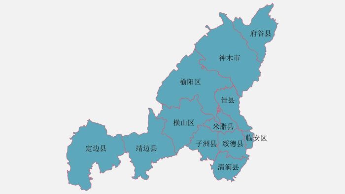 榆林市（陕K）行政规划细则-1