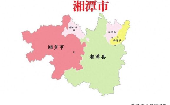 湖南省湘潭市5县(市、区)概况